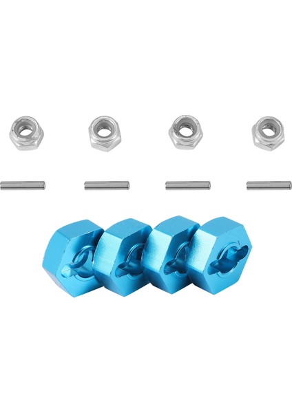 4 Adet Metal 12 mm Tekerlek Altıgen Adaptör Tamiya TT01 Tt-01 TT02 XV01 Tb-04 WT-01N 1/10 Rc Araba Yükseltme Parçaları (Yurt Dışından)