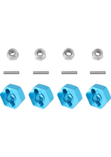 4 Adet Metal 12 mm Tekerlek Altıgen Adaptör Tamiya TT01 Tt-01 TT02 XV01 Tb-04 WT-01N 1/10 Rc Araba Yükseltme Parçaları (Yurt Dışından)