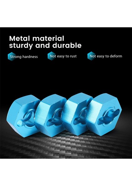 4 Adet Metal 12 mm Tekerlek Altıgen Adaptör Tamiya TT01 Tt-01 TT02 XV01 Tb-04 WT-01N 1/10 Rc Araba Yükseltme Parçaları (Yurt Dışından)