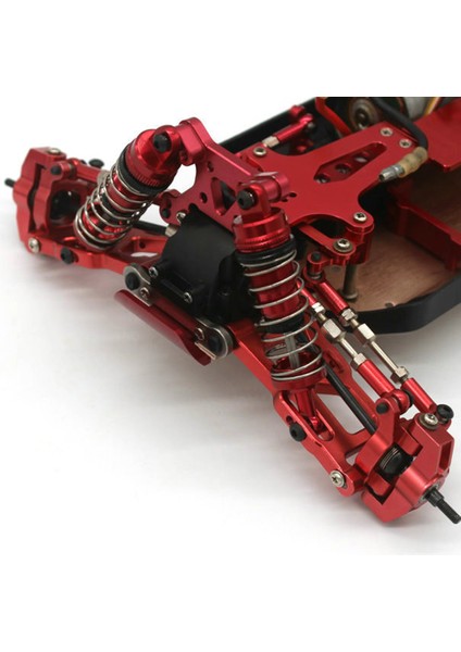 Wltoys 144001 124017 124019 Rc Araba Yükseltme Parçaları Aksesuarları Için Metal Ön Tampon, Kırmızı (Yurt Dışından)