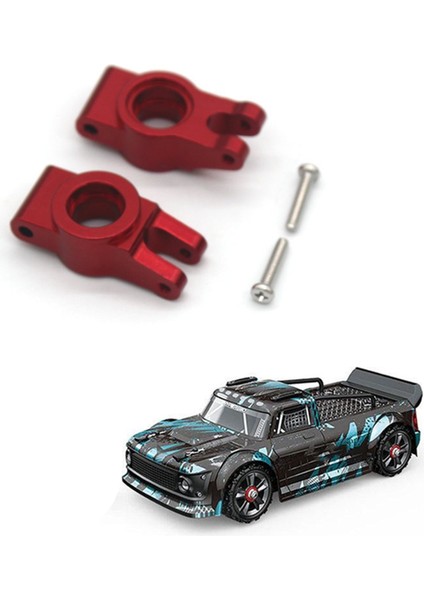 Metal Arka Hub Taşıyıcı Arka Tekerlek Koltuğu Mjx Hyper Go 14301 14302 1/14 Rc Araba Yükseltme Parçaları Aksesuarları, Kırmızı (Yurt Dışından)