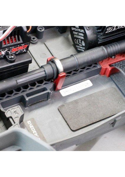 Metal Merkezi Tahrik Mili Yüksek Hızlı Destek Seti AR310878 ARAC4024, 1/10 Arrma 3s 4s Blx Mega 550 Yükseltme Parçaları, Mavi (Yurt Dışından)