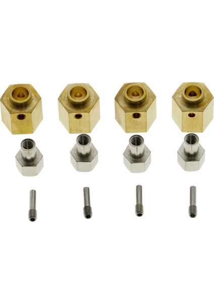 12 mm Genişletilmiş Tekerlek Hex Ağır Pirinç Adaptörü Eksenel SCX10 Iıı AXI03007 Capra 1.9 Utb Rc Paletli Yükseltme Parçaları, 12MM (Yurt Dışından)