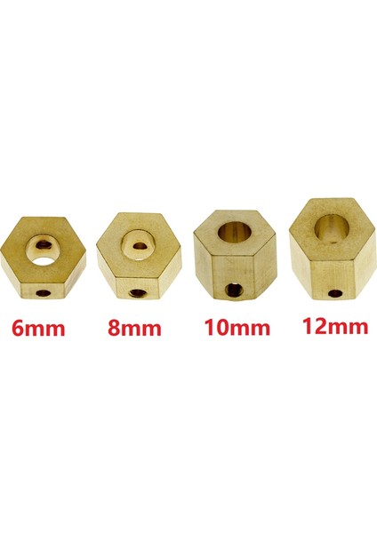 12 mm Genişletilmiş Tekerlek Hex Ağır Pirinç Adaptörü Eksenel SCX10 Iıı AXI03007 Capra 1.9 Utb Rc Paletli Yükseltme Parçaları, 12MM (Yurt Dışından)