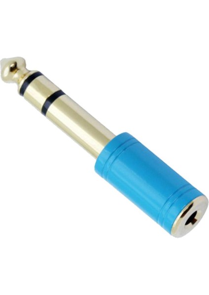 6.3 mm Stereo Erkek To 3.5 mm Dişi Kaliteli Çevirici Mavi fiyatları