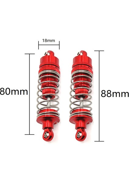 Wltoys 104016 104018 1/10 Rc Araba Yükseltme Parçaları Için Metal Yağ Amortisör Damperi, 5 (Yurt Dışından)