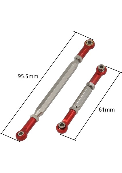Metal Direksiyon Çubuğu Bağlantı Çubuğu Bağlantı Bağlantısı MN78 Mn-78 Mn 78 1/12 Rc Araba Yükseltme Parçaları Aksesuarları, 2 (Yurt Dışından)