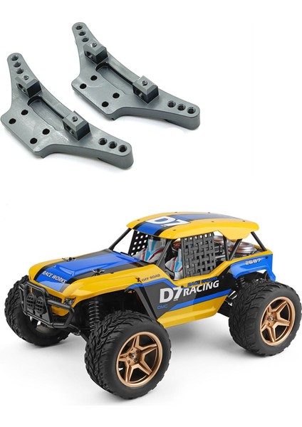 Wltoys 104009 104016 104018 12401 12402-A 12403 12409 Yükseltme Parçaları Için Metal Ön ve Arka Şok Kulesi, Titanyum Renk (Yurt Dışından)