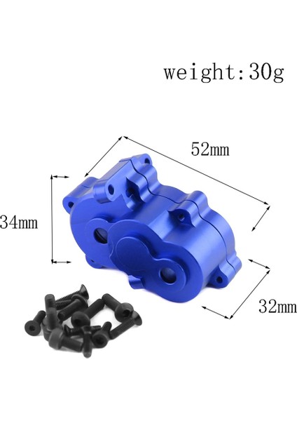 Metal Şanzıman Muhafaza Kutusu Dişli Kapağı 7091 7379R 1/16 Traxxas Slash E-Revo Zirvesi Rc Araba Yükseltme Parçaları Aksesuarları, 1 (Yurt Dışından)