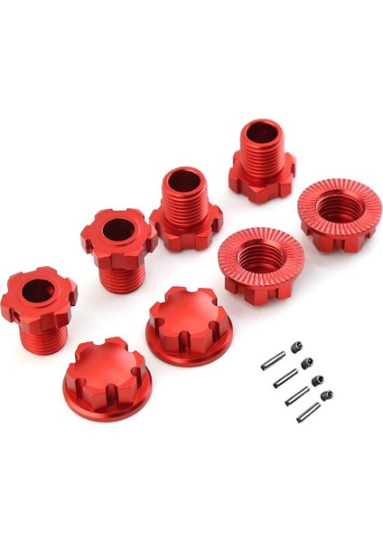 Metal 17MM Kavisli Tekerlek Altıgen Göbek Adaptörü 8654 Traxxas 1/10 E-Revo 2.0 Maxx 1/8 Kızak Rc Araba Yükseltme Parçaları, Yeşil (Yurt Dışından)