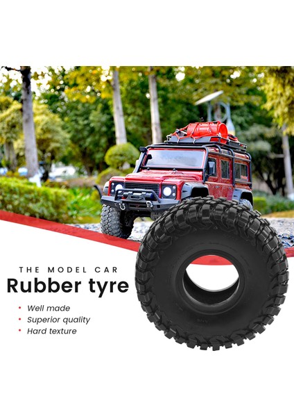 Adet 117MM 1.9 Kauçuk Lastik Jant Lastiği 1/10 Rc Paletli Araba Traxxas Trx4 RC4WD D90 Eksenel SCX10 Iı Iıı Redcat Mst (Yurt Dışından)