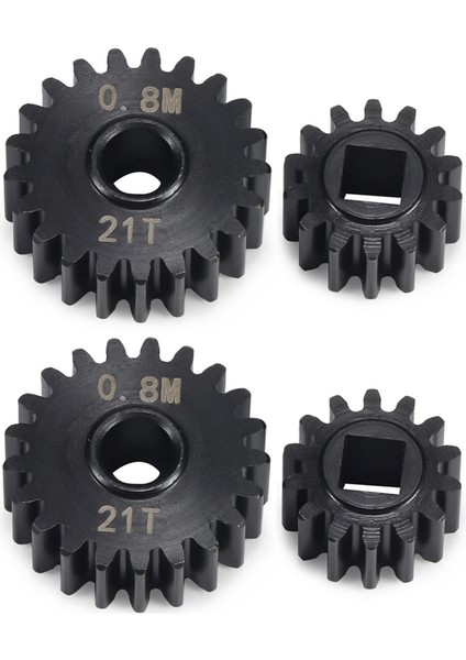 4 Adet Overdrive Çelik Portal Aks Dişli Seti 21T 14T 1/10 Rc Paletli Araba Eksenel SCX10 Iıı Capra Yükseltme Parçaları (Yurt Dışından)