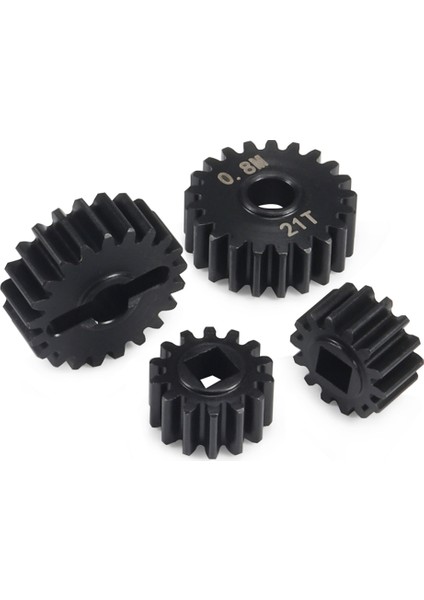 4 Adet Overdrive Çelik Portal Aks Dişli Seti 21T 14T 1/10 Rc Paletli Araba Eksenel SCX10 Iıı Capra Yükseltme Parçaları (Yurt Dışından)