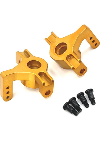 Wltoys 104009 104016 104018 12401 12402-A 12404 12409 Yükseltme Parçaları Için Metal Ön Direksiyon Bloğu Direksiyon Kupası, Sarı (Yurt Dışından)