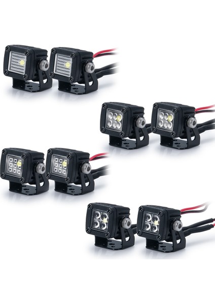 LED Işıkları Parlak Farlar Spot 1/10 Rc Paletli Araba Trx4 Eksenel SCX10 90046 Wraith RR10 Vs4-10 Redcat Gen8,c (Yurt Dışından)