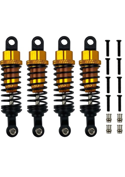 4 Adet Metal Amortisör Damperi Wltoys A959 A959-B A949 A969 A979 K929 1/18 Rc Araba Yükseltme Parçaları, Sarı (Yurt Dışından)