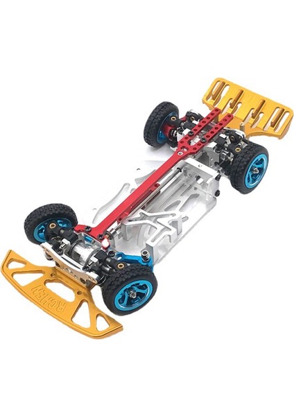 Metal Arka Tampon Kuyruk Kanat Wltoys 284131 K969 K989 K999 P929 Mını-Q RC01 1/28 Rc Araba Yükseltme Parçaları Aksesuarları,1 (Yurt Dışından)