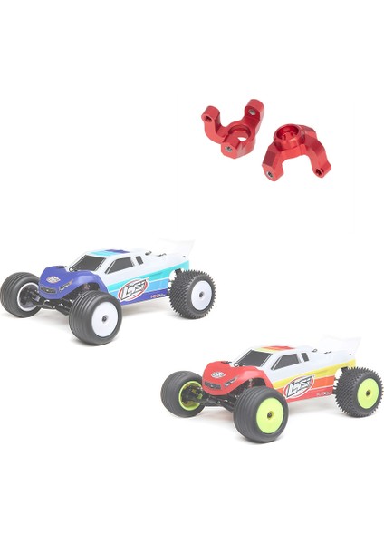 Adet Metal Ön Direksiyon Mafsalı Kol Mili Losi 1/18 Mini-T 2.0 2WD Stadyum Rc Kamyon Araba Yükseltme Parçaları, 2 (Yurt Dışından)
