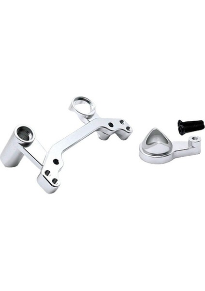 Wltoys 104072 104001 104002 1/10 Rc Araba Yükseltme Parçaları Için Metal Direksiyon Bileşenleri Direksiyon Düzeneği, Gümüş (Yurt Dışından)