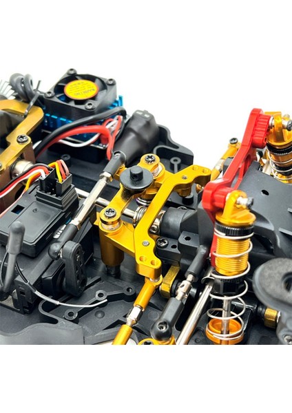 Wltoys 104072 104001 104002 1/10 Rc Araba Yükseltme Parçaları Için Metal Direksiyon Bileşenleri Direksiyon Düzeneği, Gümüş (Yurt Dışından)