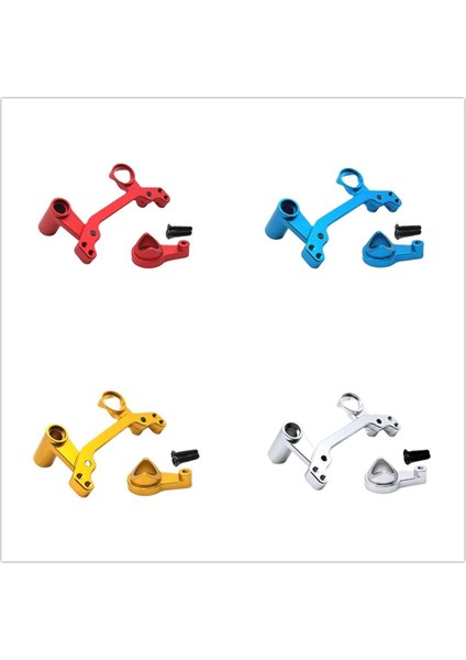 Wltoys 104072 104001 104002 1/10 Rc Araba Yükseltme Parçaları Için Metal Direksiyon Bileşenleri Direksiyon Düzeneği, Gümüş (Yurt Dışından)