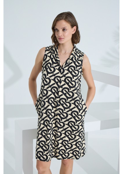 Bambu Kolsuz Cepli Yazlık Kadın Gecelik 72905