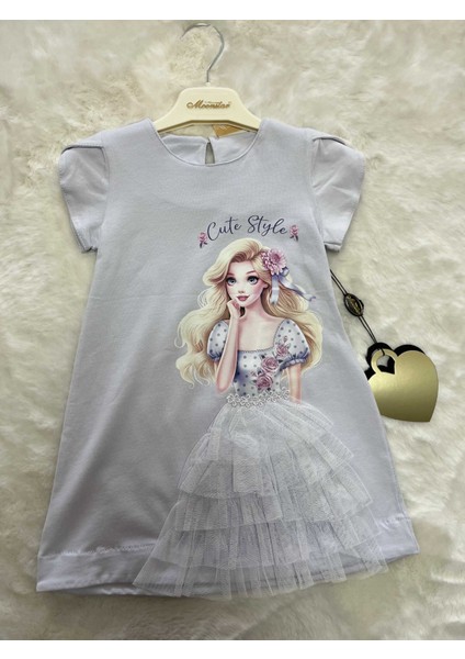 Cute Style Prenses Eteği Kabarık Elbise