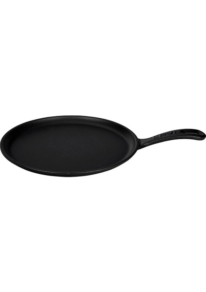 Döküm Yuvarlak Pizza Krep Pankek Tavası Döküm Demir Yekpare Saplı Çap(Ø)20cm.