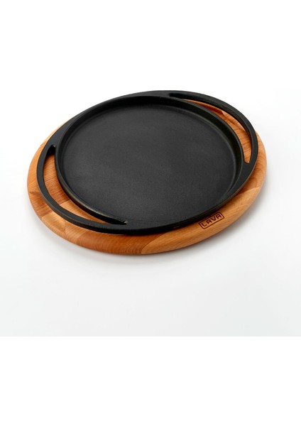 Pizza / Krep / Pankek Tavası Ve Ahşap Altlığı Yuvarlak, Çap(Ø)20Cm. fiyatları