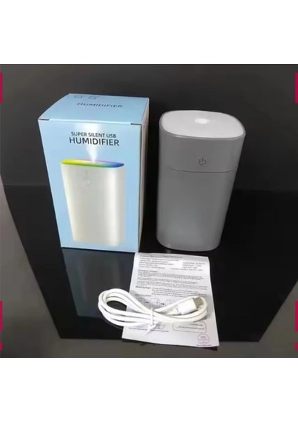 Hava Nemlendirici 2 Moslu 400ML Su ve Koku Hazneli Rgb Aydınlatmalı Super Silent Humıdıfıer