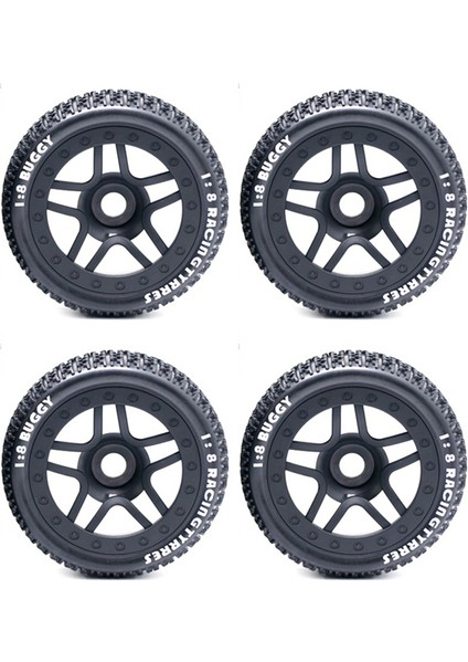 111MM 1/8 Ölçekli Rc Off Road Buggy Lastikleri Tekerlek 17MM Hex Arrma Typhon Redcat Takımı Losi Kyosho Vrx Hsp Hpı Hobao (Yurt Dışından)