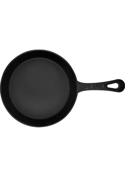 Döküm Yuvarlak Kızartma Tavası Yekpare Saplı. Çap(Ø)20cm.