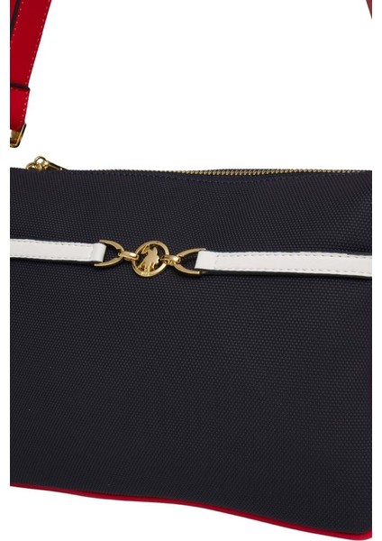 Çapraz Askılı Kadın Çanta Lacivert-Beyaz-Kırmızı Us25237 fiyatları