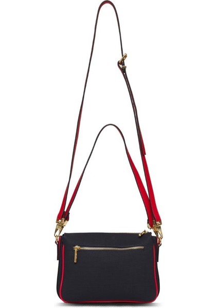 Çapraz Askılı Kadın Çanta Lacivert-Beyaz-Kırmızı Us25237 fırsatları