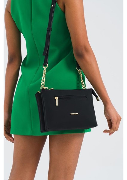 Çapraz Askılı Kadın Çanta Siyah US25253 modelleri