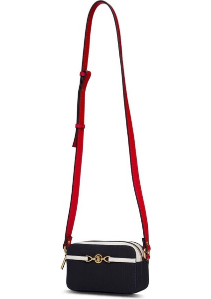 Çapraz Askılı Kadın Çanta Lacivert-Kırmızı-Beyaz Us25232 modelleri