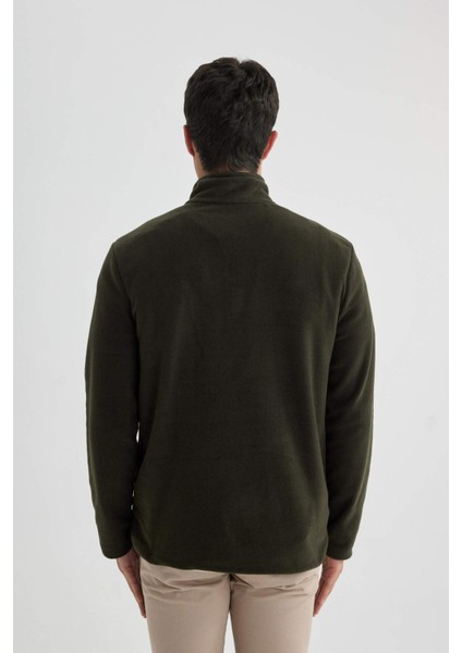 Regular Fit Yarım Fermuarlı Sweatshirt