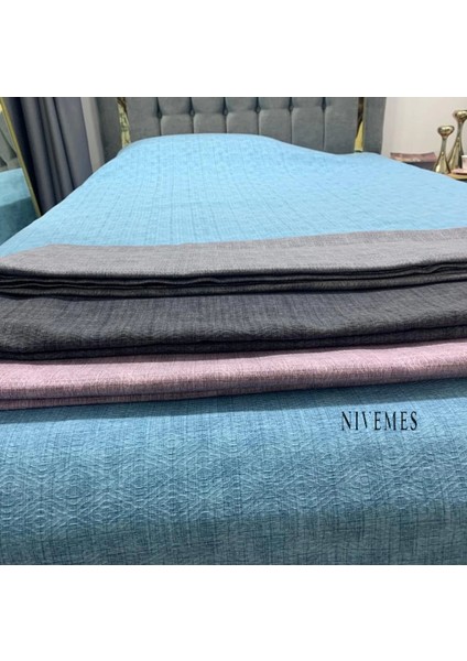 Nivemeshome Turkuaz 200X230 Tek Pike Örtüsü Çift Kişilik