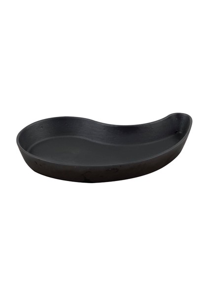 Döküm Damla Formlu Yingyang Fajita Tabağı Ölçü 10x20cm.