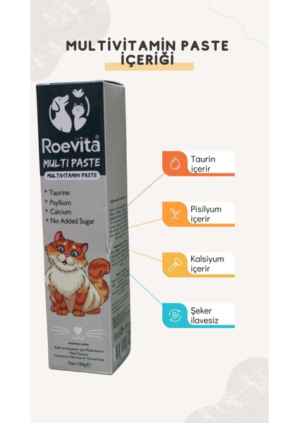 Kedi ve Köpekler Için Multi Vitamin Paste 100 gr fiyatları