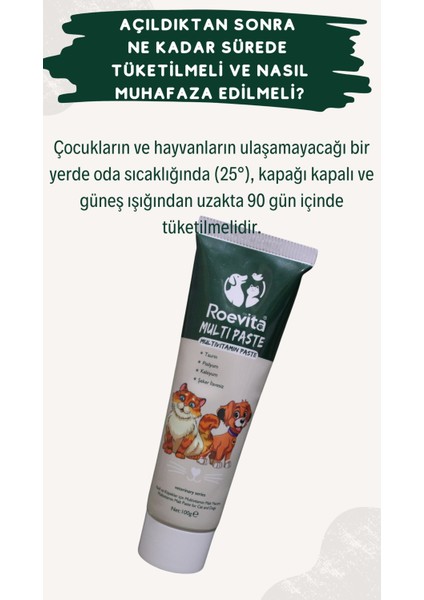 Kedi ve Köpekler Için Multi Vitamin Paste 100 gr fırsatları