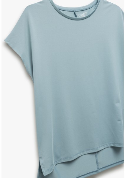 Bisiklet Yaka Relax Fit Basic Uzun Tişört