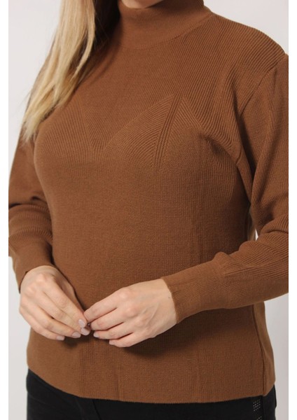 Çizgi Örgü Detaylı Kalın Balıkçı Yaka Kazak fırsatları