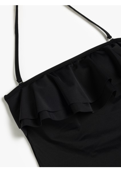 Çıkarılabilir Askı Detaylı Fırfırlı Straplez Mayo modelleri