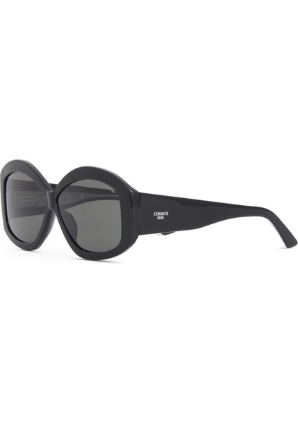 Cr 80059 C1 Oval Siyah - Kristal Kadın Güneş Gözlüğü