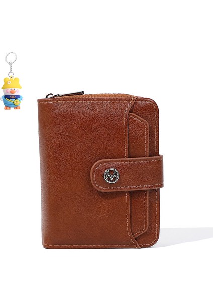 Bayanlar Cüzdan Kısa Moda Clutch Fermuar Toka Değişim Cüzdanı Kart Tutucu Para Cüzdanı (Yurt Dışından)