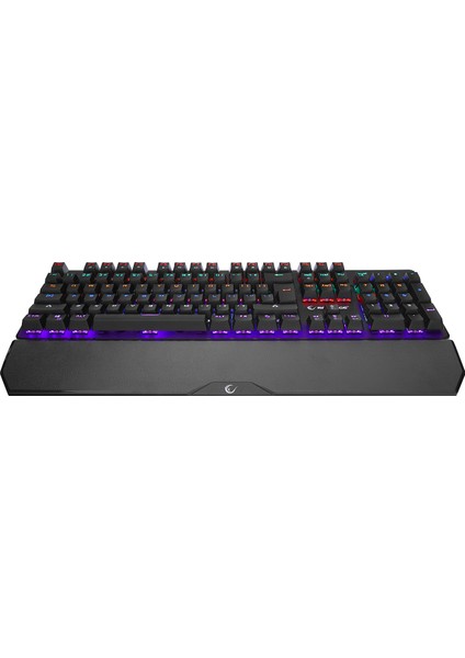 KB-R86 Umbra Siyah USB Rainbow Aydınlatmalı Blue Switch Us Layout English Mekanik Gaming Oyuncu Klavye