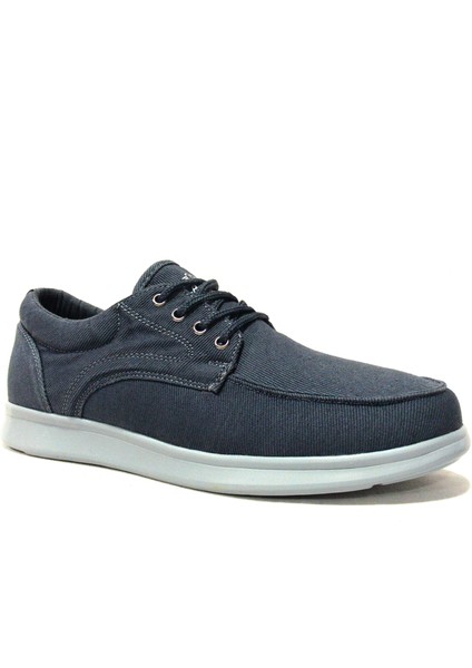 Gri Füme Bağcıklı Keten Sneakers Spor Ayakkabı