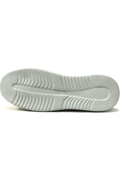 Gri Füme Bağcıklı Keten Sneakers Spor Ayakkabı