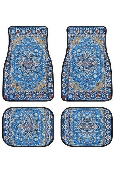 Araba Vintage Ayak Paspasları Halı Kirlenmeye Dalı Paspaslar 4'lü Set (Yurt Dışından)